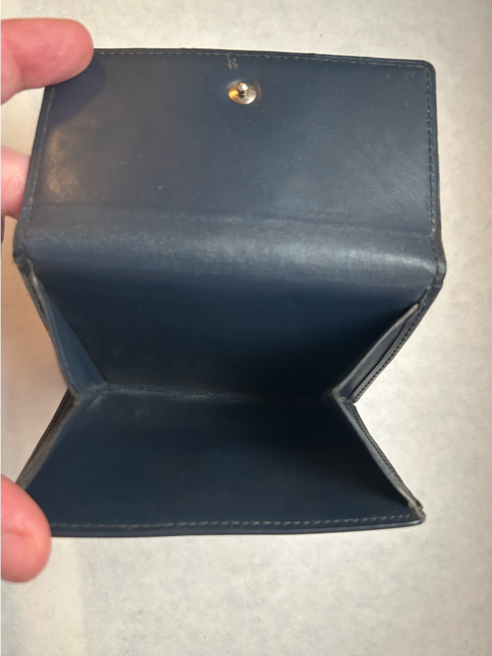 VTG Louis Vuitton Elise Compact Wallet in Monogram Mat Vernis Gray Leather - Picture 11 of 14